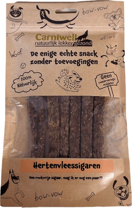 Carniwell Hertenvleessigaren 100 Gram