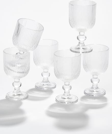 Mica Decorations Merlot Wijnglas set van 6 - 250 ml - Glas - Transparant