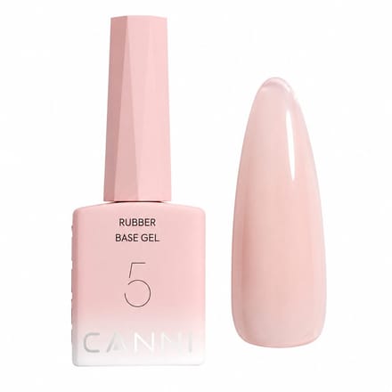 Canni - Rubberbase - 10 ml - HEMA-vrij - TPO-vrij - Rubber base - Rubber base coat - Rubber base gellak - Rubber base gel - Rubberbase gellak - Rubberbase clear