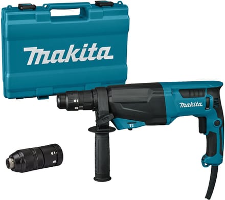 Makita HR2670FT Combihamer 230V met Verwisselbare Boorkop