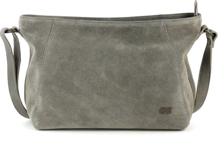 Bear Design Valentina Suede Leren Schoudertas - Grijs