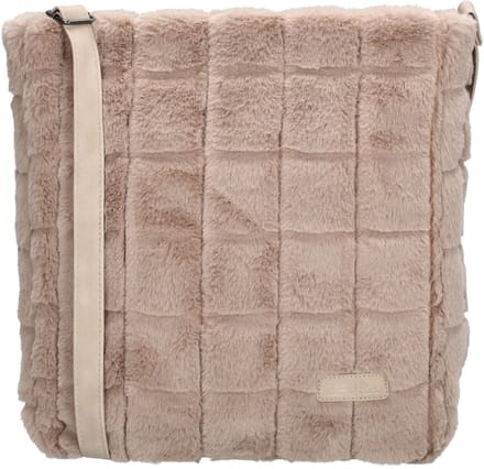 Zebra Trends Milou Crossbodytas - Schoudertas - Fur - Bont - Lichttaupe
