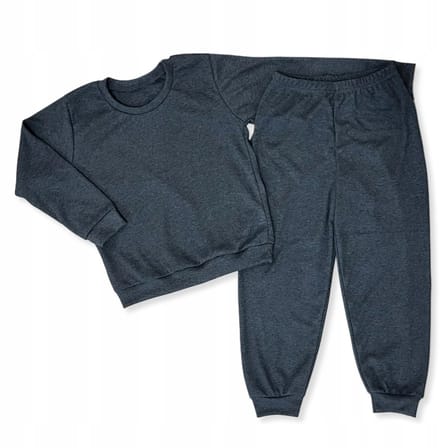 Dartomik - Kinder Pyjama - 116 Maat - Katoen - Melange Grafiet