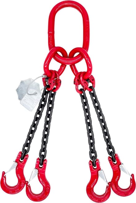 Dolezych - 123 19440804 - DIY Ophangketting Sling, 2,00 m, Rood, Zwart