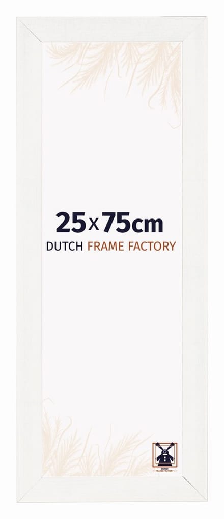 Fotolijst 25x75 cm - MDF - Wit Geveegd - Praag