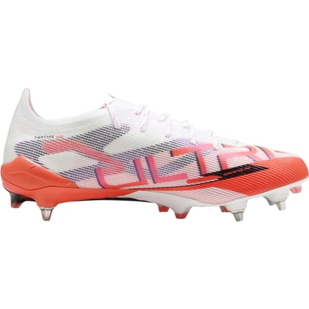 Puma Unisex Volwassen 5 Ultimate Soft Ground Voetbalschoenen (Wit/Rood)