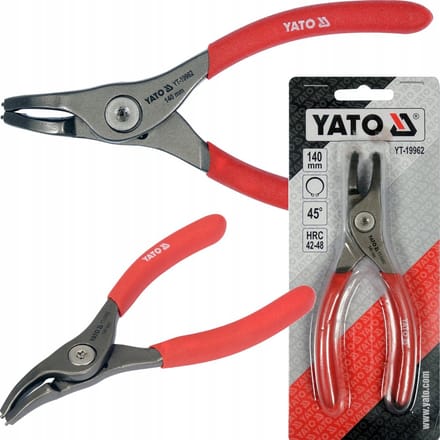 Yato Seeger Tangen 140 mm - Extern gebogen, 10-25 mm