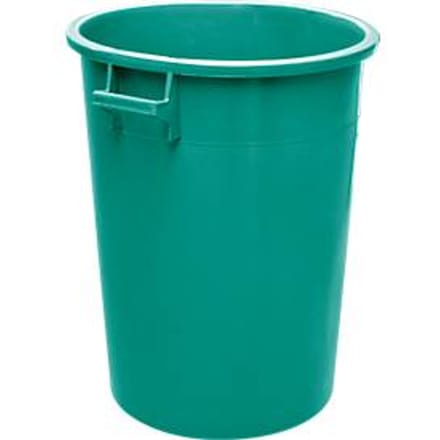 Ton, van HDPE, stapelbaar 100 liter, groen