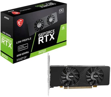 MSI GeForce RTX 3050 LP E OC - 6GB GDDR6 RAM - Grafische kaarten