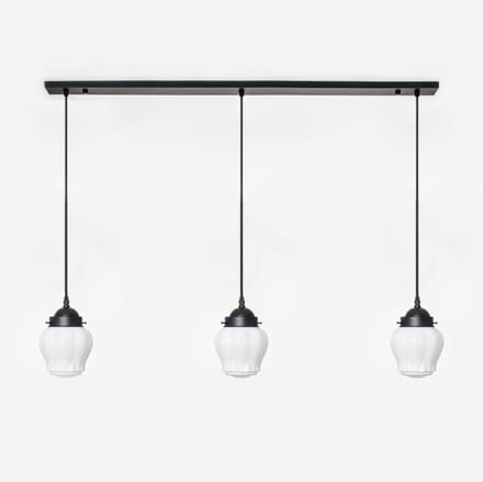 3 x Eden lampen aan plafondbalk Moonlight - Art Deco Trade