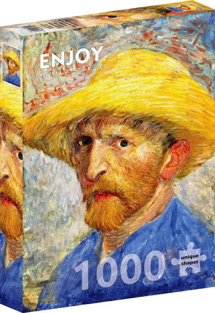 Enjoy Puzzle puzzel Vincent Van Gogh zelfportret met strohoed - 1000 stukjes.