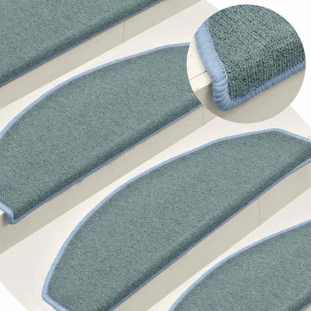 vidaXL - Trapmatten - 15 - st - 65 - x - 24 - x - 4 - cm - Non-Slip - Zee - blauw