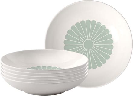 Pastaschalen Fleur Couleur ø 24 cm Set van 6