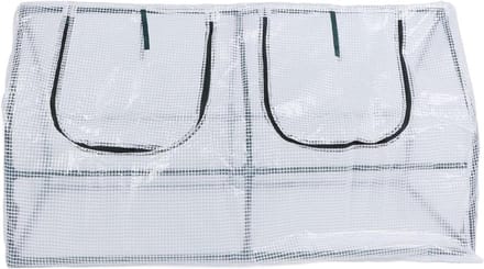 Tuinkas - Kweekkas Buiten - Planten Beschermen - Vorstbestendig Frame - 120x60x60cm - Transparant
