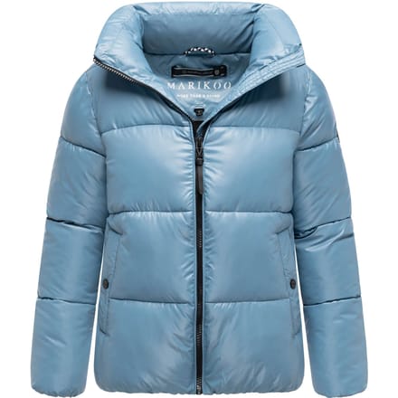 Marikoo dames winterjas Hazalee in puffer-stijl met glanzende look