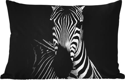 Buitenkussens - Tuin - Zebra - Zwart - Wit - Dieren - 50x30 cm
