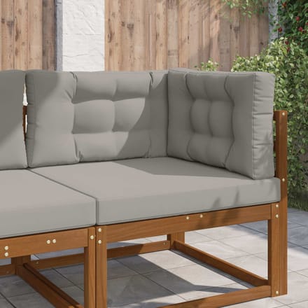 vidaXL - Buitenbankkussen - Polyester - Grijs - 80 - x - 80 - cm