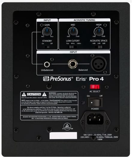 Presonus Eris Pro 4 Zwart - actieve studiomonitoren