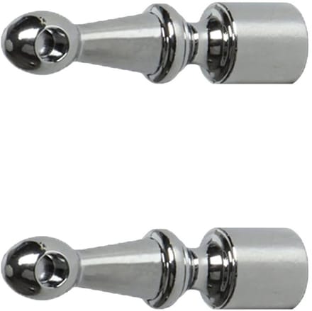 Plankenreling Connector - Railhouder Glas - Meubelverbinding - Zinklegering - 2 stuks - Zilver