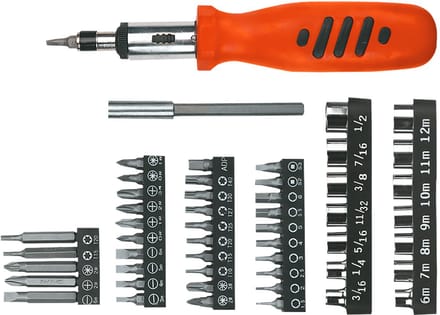 Grupa Topex - Schroefbit Set - Magnetische Houder - 52 Stuks - Duurzame Staal