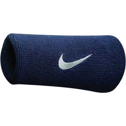 Nike Swoosh Doublewide Polsbanden - Accessoires - blauw donker - ONE