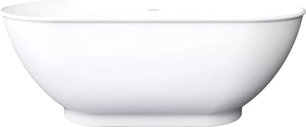 Vente-unique Ovalen losstaand bad - 240 L - 170 x 75 x 60 cm - Wit - Acryl - MOBULA