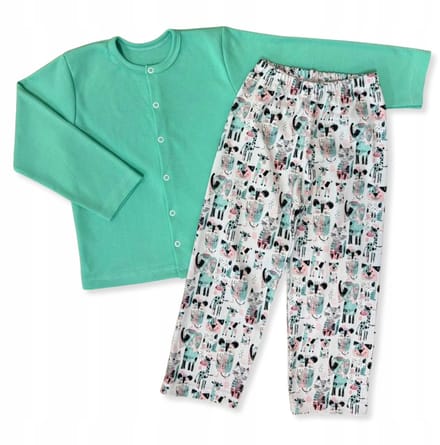 Dartomik Abcdefg-baby - Kinderpyjama - Katoen - Rozijn - Dierenprints