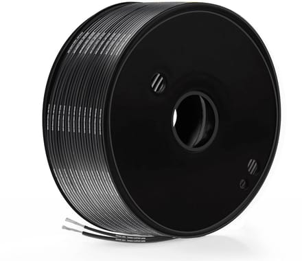2-aderige platte elektrokabel 0,53mm² met vertind koper 50 meter