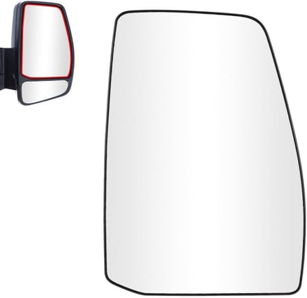Verwarmd Spiegelglas Voor Ford Transit Custom 2012-2022 - Vervangend Wing Mirror Glas, Links Boven, BK2117K741BB, 1766587
