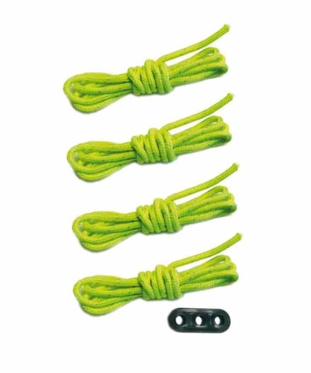 Scheerlijnen Set, 4x Tent Scheerlijnen 3m, Reflecterend, met Spanners