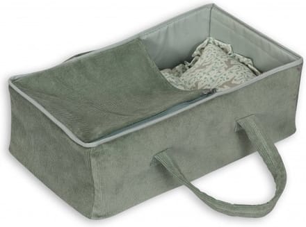 Mamamemo Mintgroene Corduroy Reiswieg 40 cm