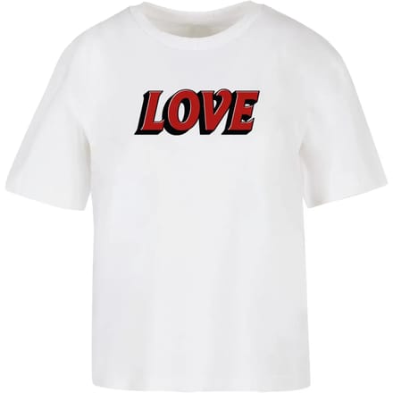 Dames-T-shirt Miss Tee Big Love Letters