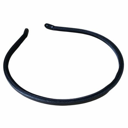 Haarband- zwart leer 4.5 mm - Charme Bijoux