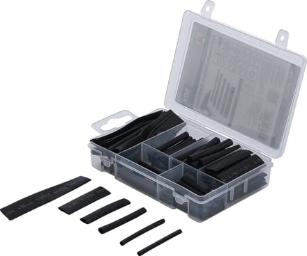 BGS Assortiment krimpkous zwart 90 delig