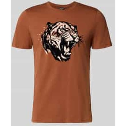 regular fit T-shirt met motiefprint