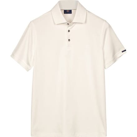 Baileys Polo Uni Color Jersey Cotton Blend Wit / male