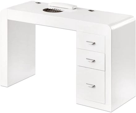 MBS-3103 Manicuretafel met Afzuiging - Rechts - Wit