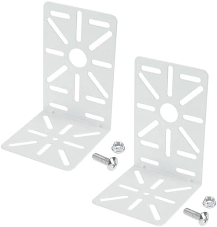 Allecto - L-vormige beugels - wand- en plafondhouder - wit