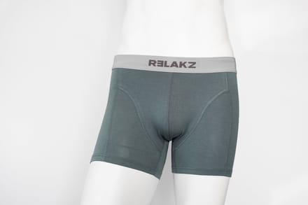 RELAKZ - Boxershort Heren - 2-Pack - Organisch Katoen - Pine Groen - Maat S