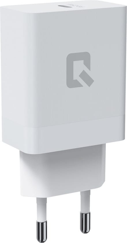 TUNIQ 25W USB-C Snellader - Power Delivery Fast Charger 3A - Compacte Reislader voor iPhone, Samsung, Xiaomi, Oppo, iPad en Google Pixel - Wit