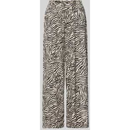 Stoffen broek van viscose in all-over look