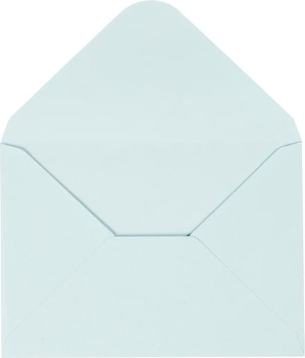 Enveloppen, afmeting envelop 11,5x16 cm, 110 gr, lichtblauw, 10 stuk