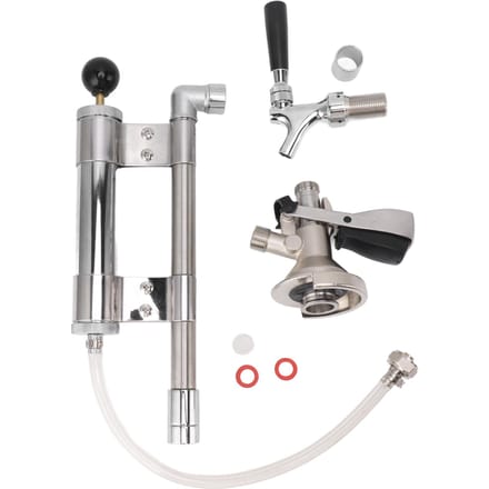 8 inch Bier Handpomp Roestvrij Staal Type A Bierpomp voor Binnen Buiten Picknick Feest Kamperen gray