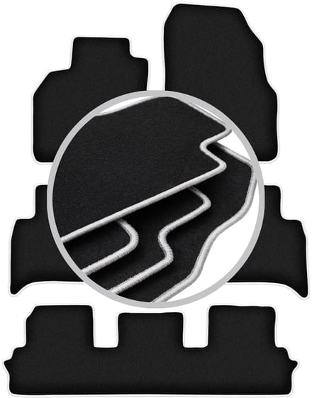 CARLUX-SILVER automatten voor: Renault Grand Scenic III 7-zits (2009-2015)