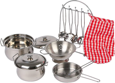 Small Foot - Metalen Kinder Kookgerei Set, 13dlg.
