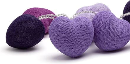 Happy Lights hartjesslinger Purple Passion - 20 LED's