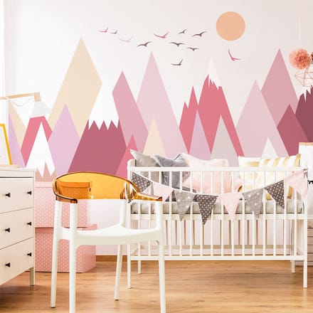 Kinderstickers van Scandinavische bergen, Perineka, 120 x 180 cm
