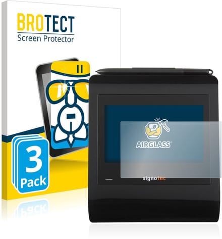 Screenprotector 3 Stuks voor Signotec Signature Pad Gamma Beschermglas transparant