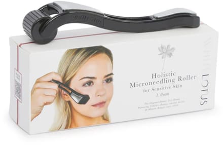 White Lotus Sensitive Skin Microneedling Roller 1mm