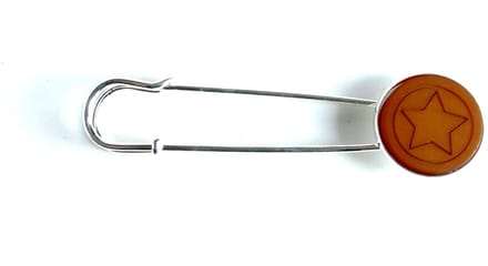 2 Love it Ster Oker - Sjaalspeld - Vestsluiting - Lengte 8 cm - Geel